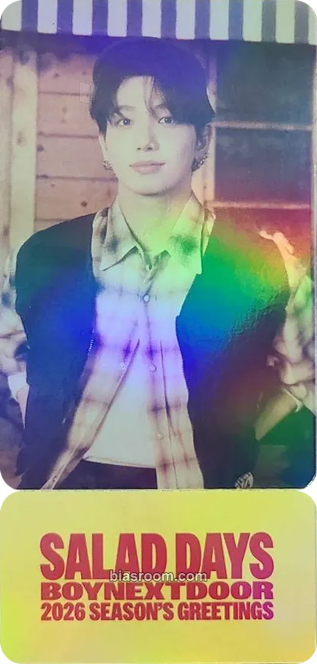 Photocard K-pop de Jaehyun  BOYNEXTDOOR 2026 Season's Greetings [Salad Days]