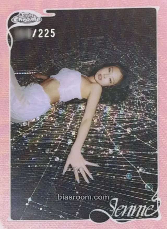 Jennie BLACKPINK 2026 Topps Chrome® x Jennie K-pop photocard