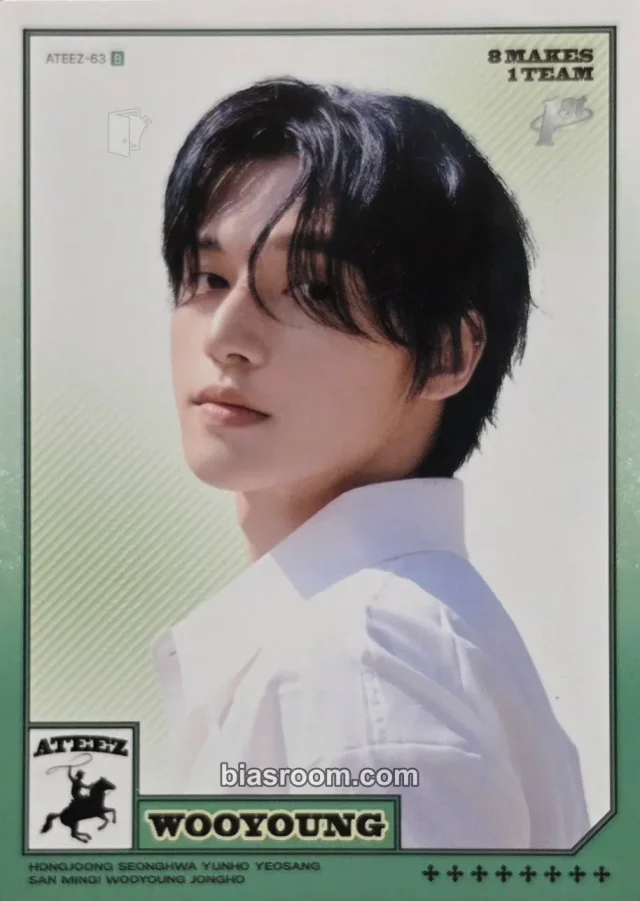 Photocard K-pop di Wooyoung ATEEZ MIIMCA × ATEEZ