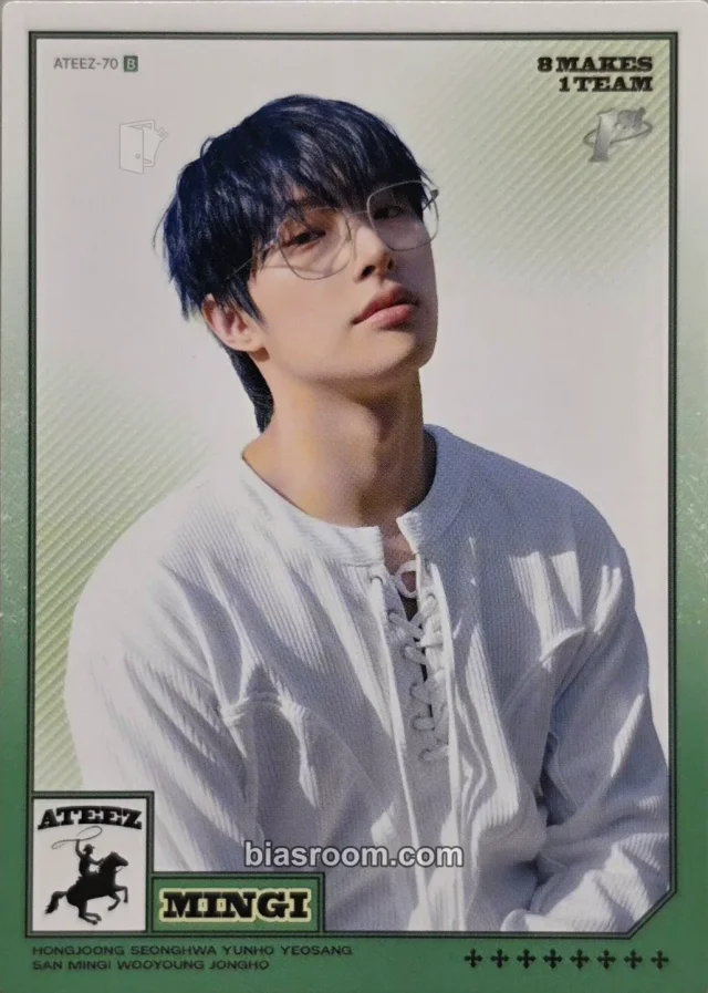 Photocard K-pop di Mingi ATEEZ MIIMCA × ATEEZ