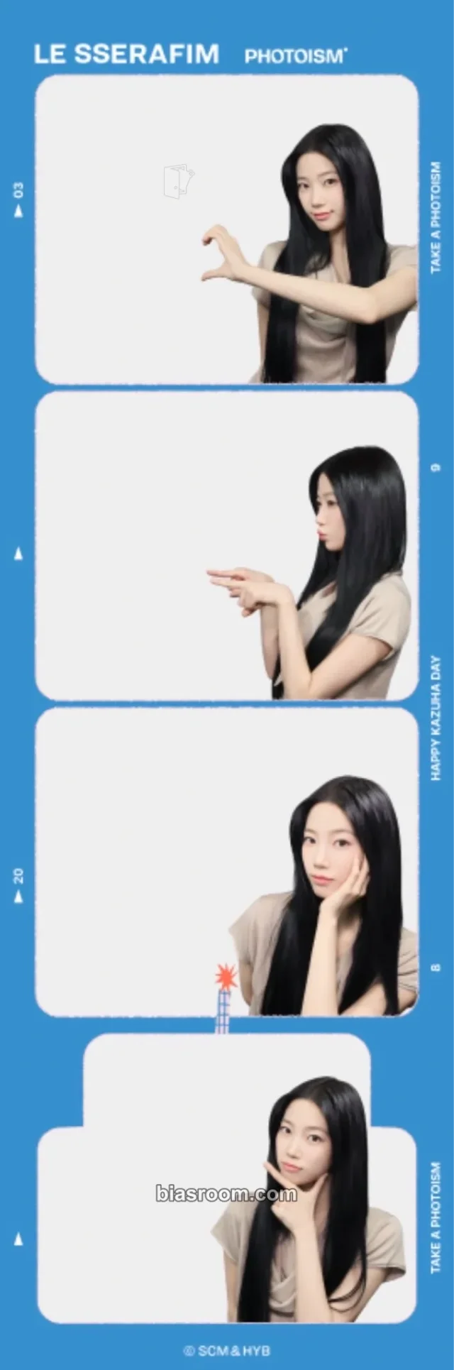 Kazuha LE SSERAFIM PHOTOISM x Le Sserafim K-pop photocard