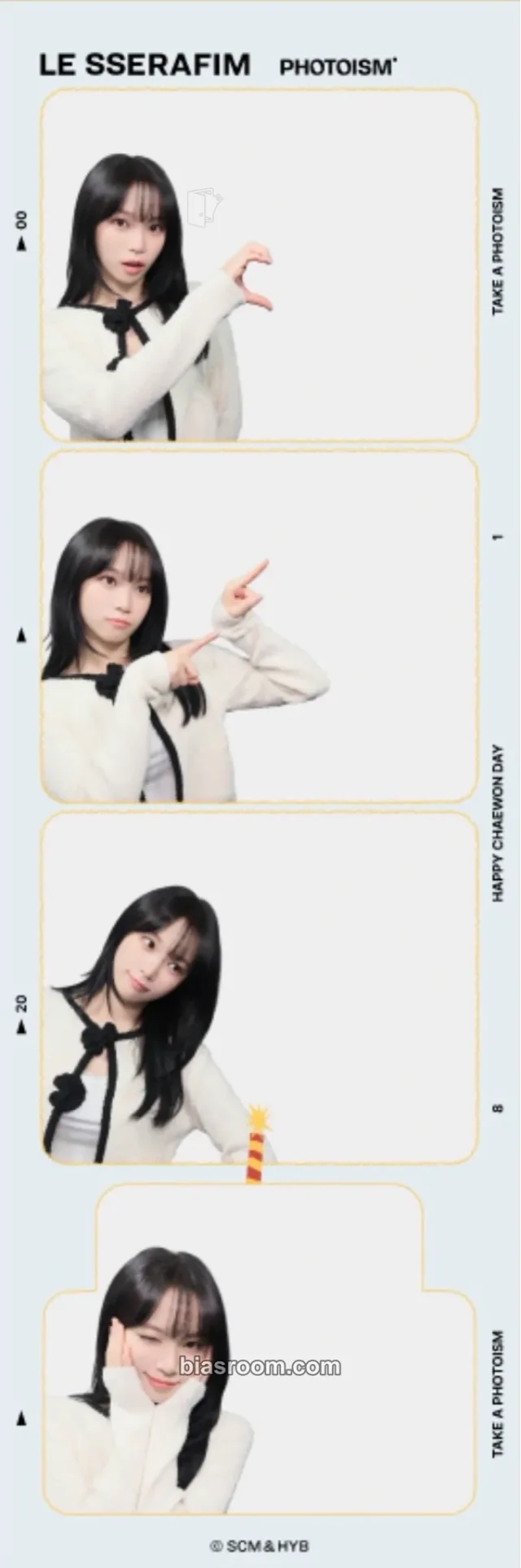 Kim Chaewon LE SSERAFIM PHOTOISM x Le Sserafim K-pop photocard