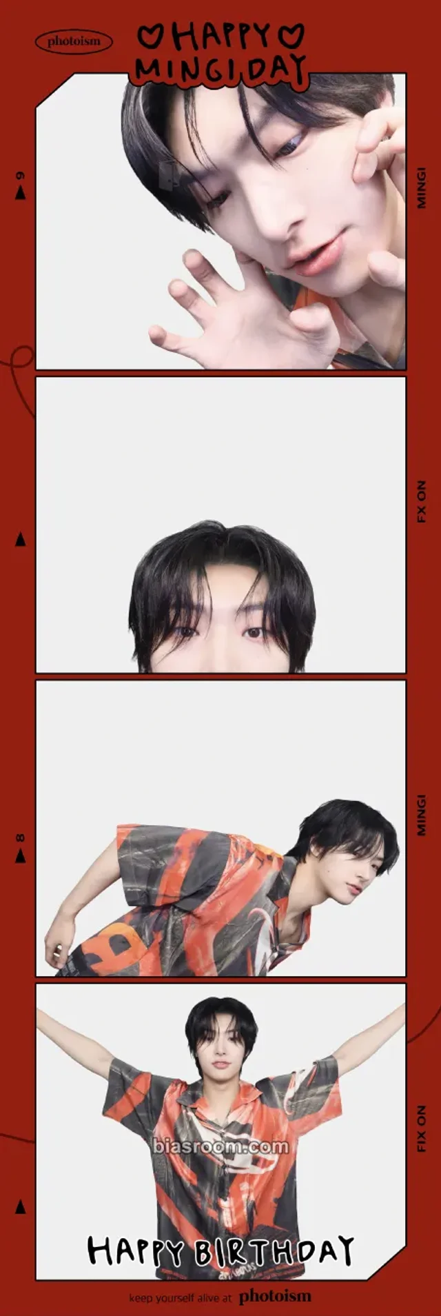 Mingi ATEEZ Photoism × ATEEZ K-pop photocard