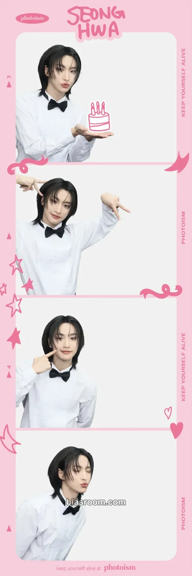 Photocard K-pop di Seonghwa ATEEZ Photoism × ATEEZ