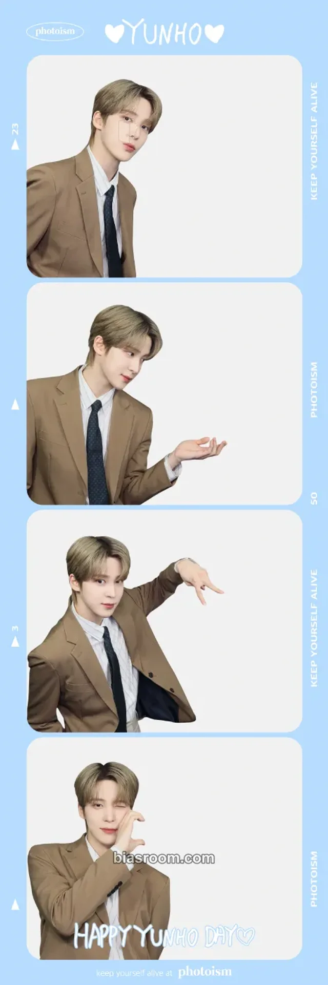 Photocard K-pop Yunho ATEEZ Photoism × ATEEZ