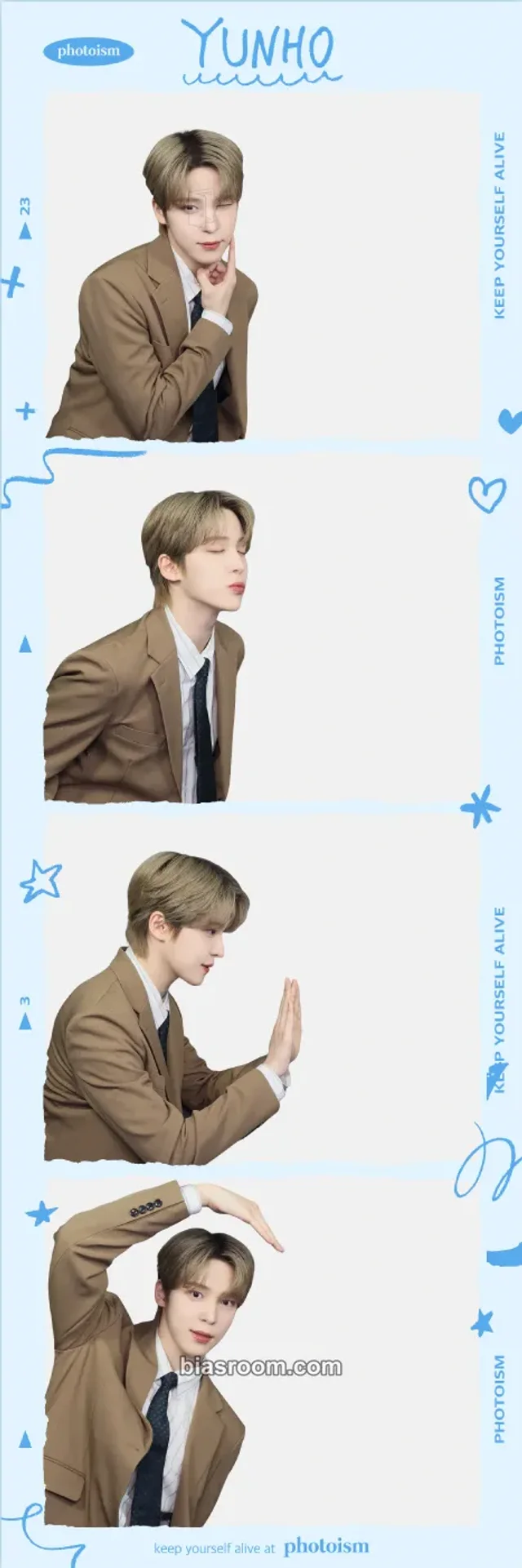 Photocard K-pop Yunho ATEEZ Photoism × ATEEZ
