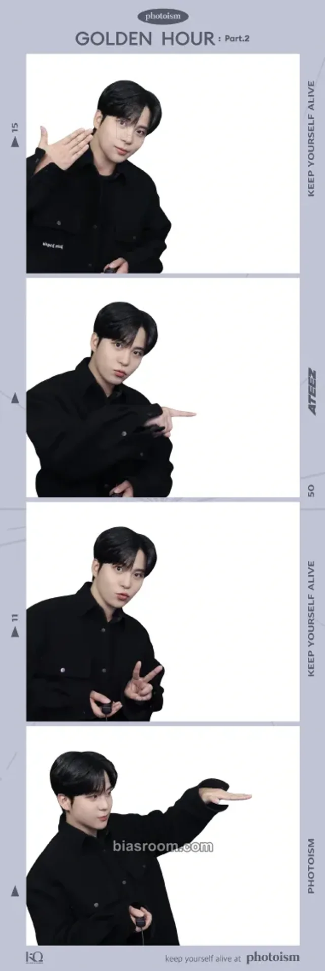 Photocard K-pop Jongho ATEEZ Photoism × ATEEZ