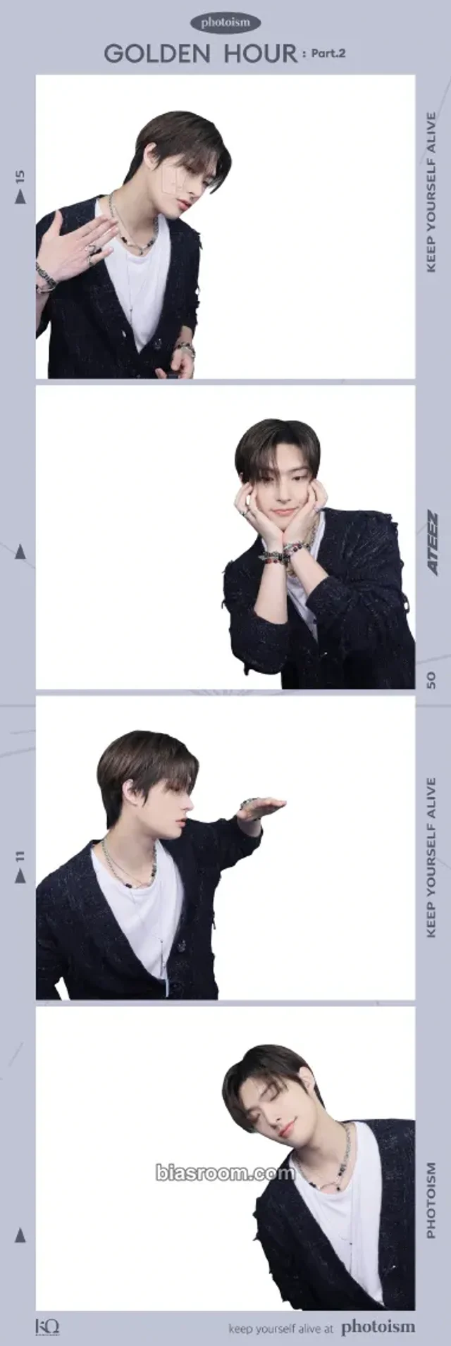Photocard K-pop Mingi ATEEZ Photoism × ATEEZ