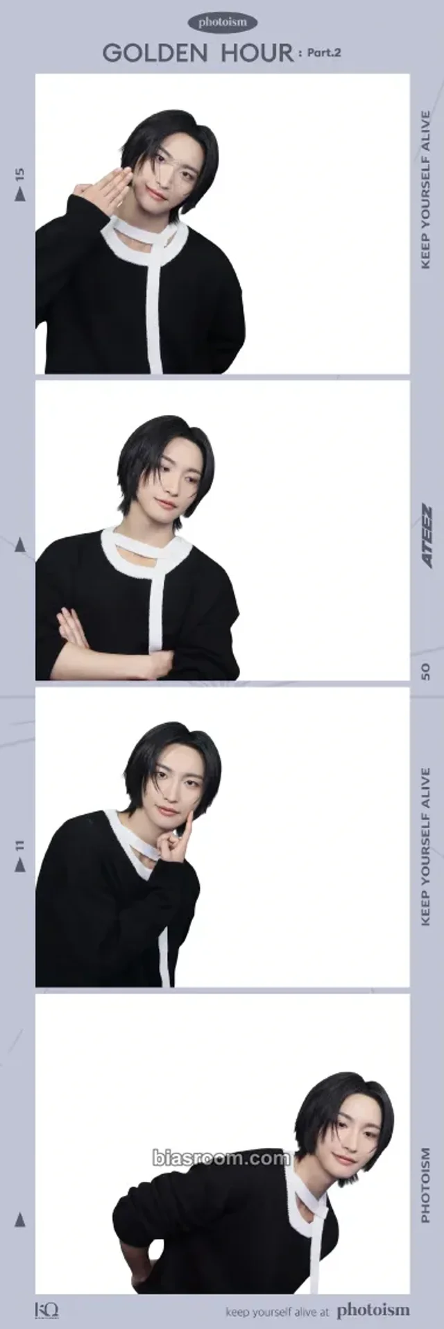 Photocard K-pop Seonghwa ATEEZ Photoism × ATEEZ
