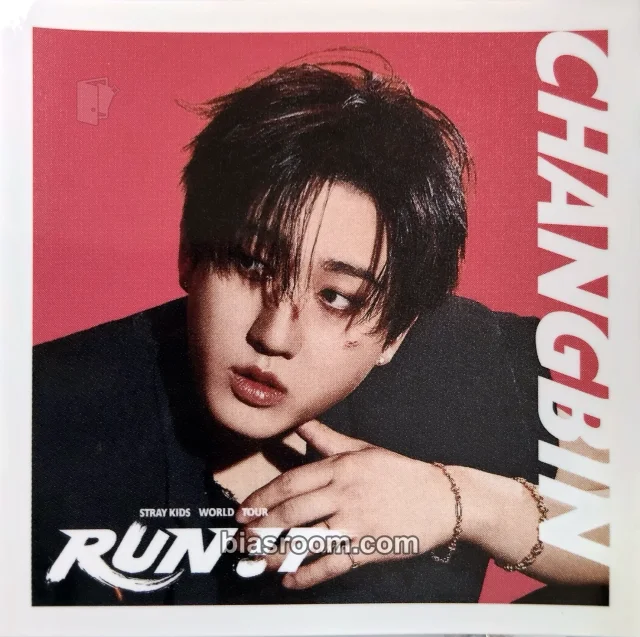 Changbin Stray Kids RUN IT World Tour K-pop photocard