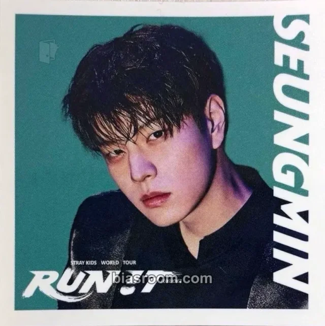 Seungmin Stray Kids RUN IT World Tour K-pop photocard