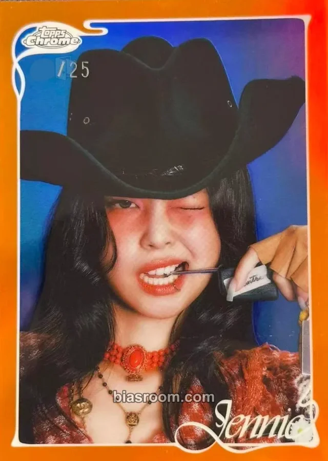 Jennie BLACKPINK 2026 Topps Chrome® x Jennie K-pop photocard