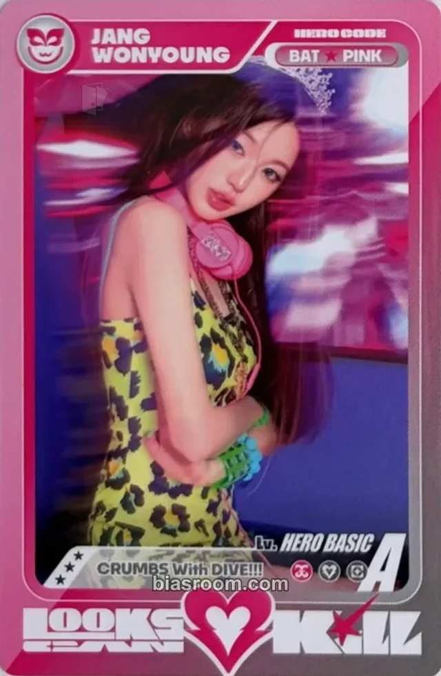 Wonyoung IVE Looks Can Kill K-pop photocard