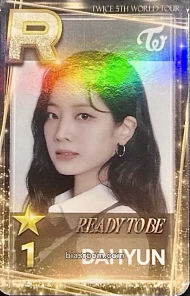Photocard K-pop Dahyun TWICE 5th World Tour Ready to Be
