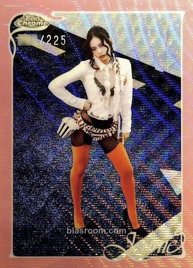 Jennie BLACKPINK 2026 Topps Chrome® x Jennie K-pop photocard