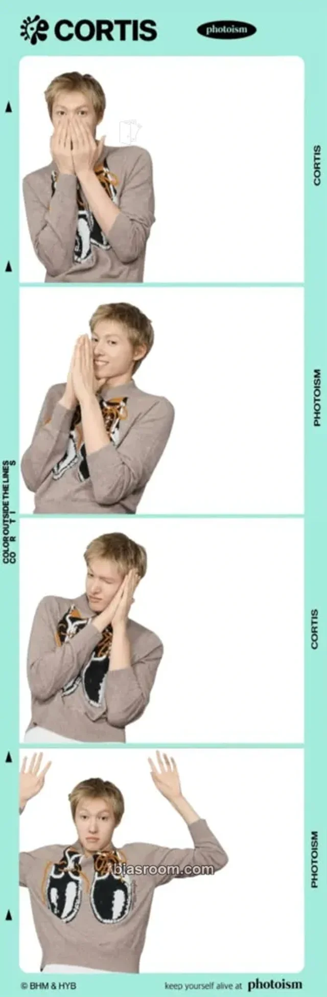 Photocard K-pop di Martin CORTIS Photoism x Cortis