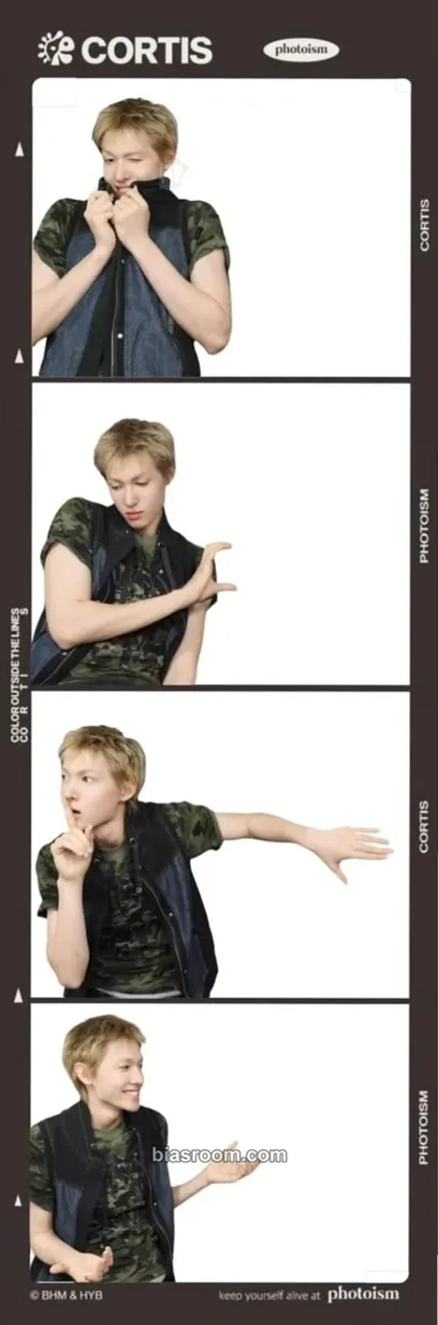 Photocard K-pop di Martin CORTIS Photoism x Cortis