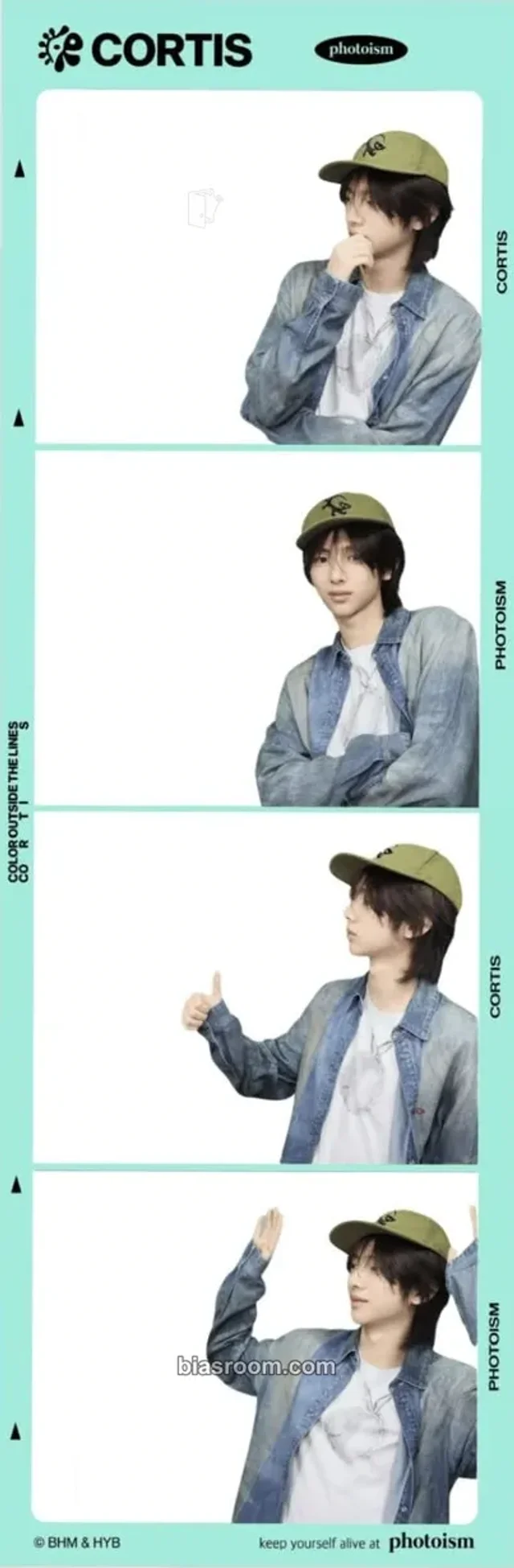 Photocard K-pop di Juhoon CORTIS Photoism x Cortis