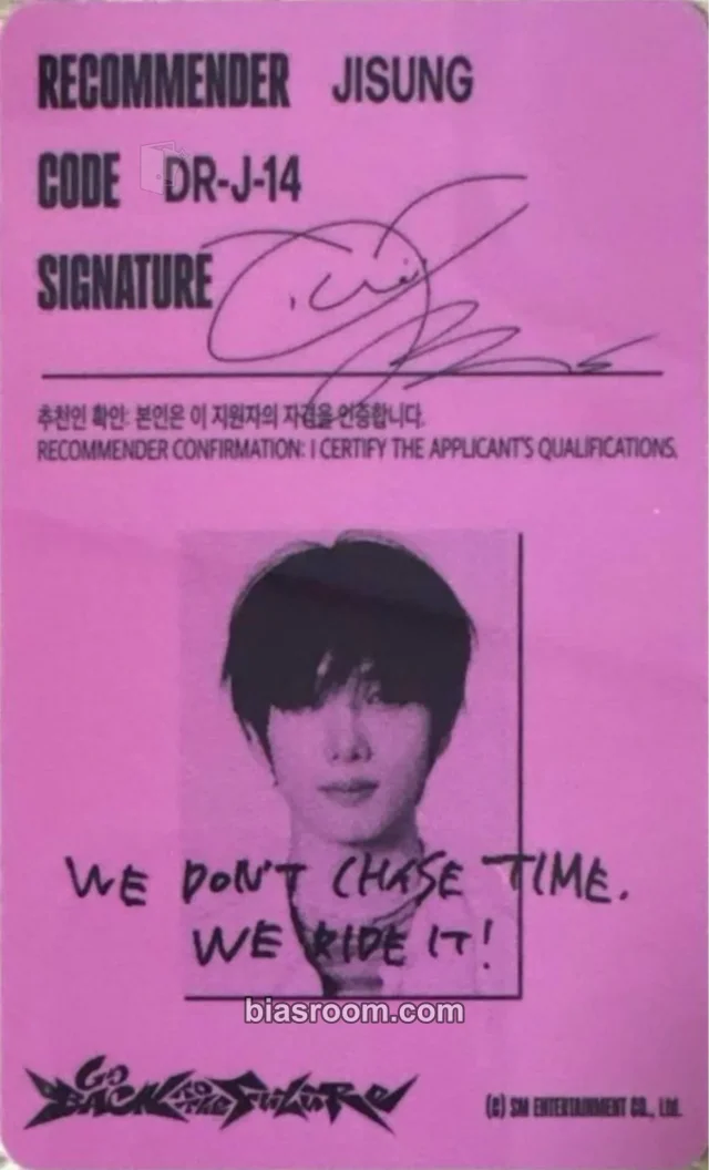 Jisung NCT DREAM Go Back to the Future K-pop photocard