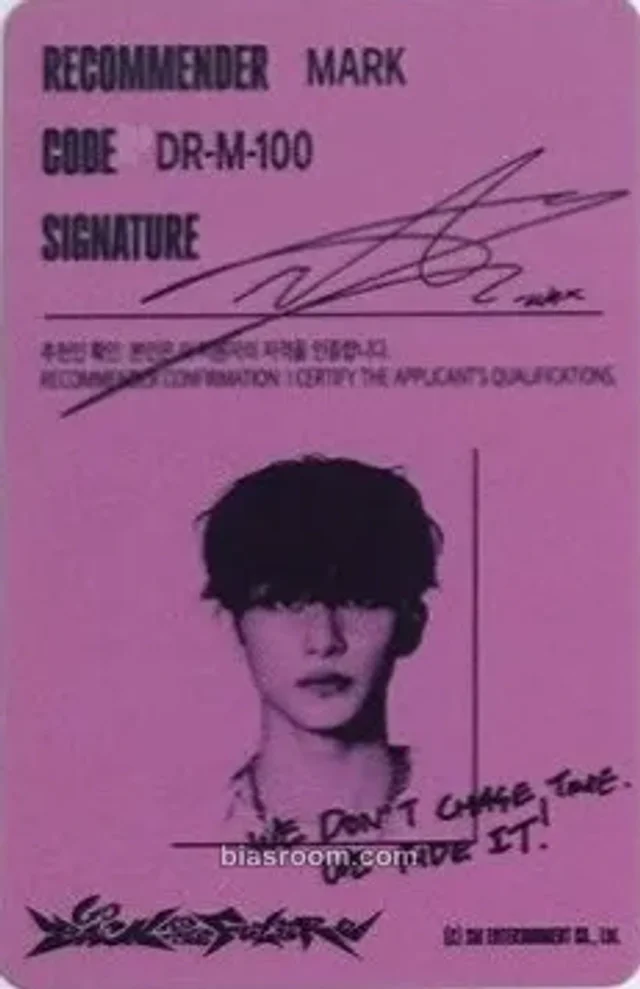 Mark NCT DREAM Go Back to the Future K-pop photocard