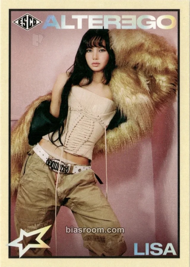 Lisa BLACKPINK LISA x ESCO K-pop photocard