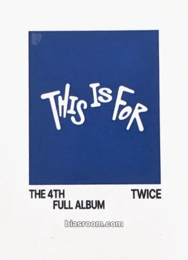 TWICE THIS IS FOR K-pop photocard