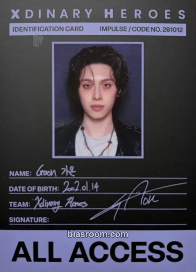 Gaon Xdinary Heroes IMPULSE K-pop photocard