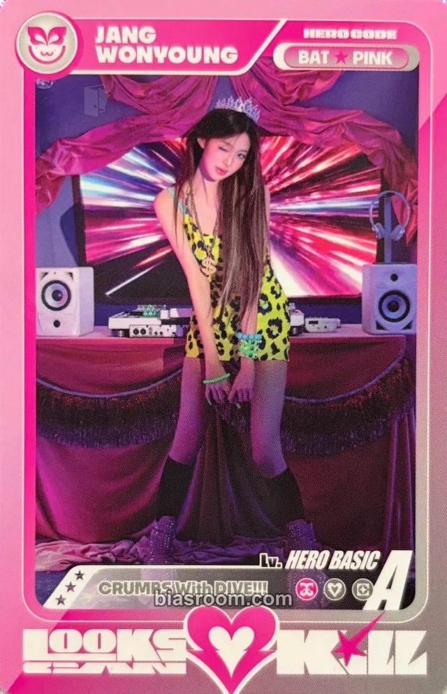 Wonyoung IVE Looks Can Kill K-pop photocard